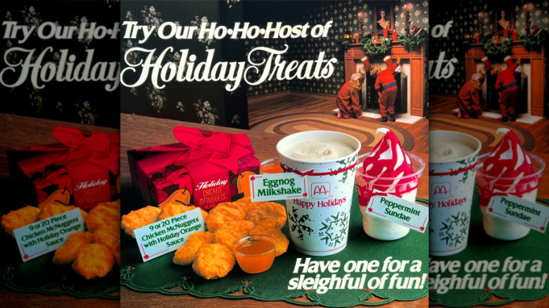 Holiday Chicken McNuggets sign