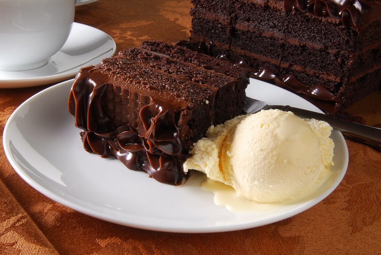 cake and ice cream