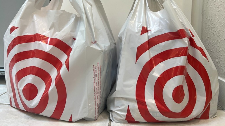 Two plastic Target shopping bags