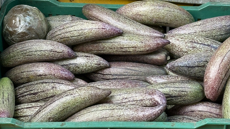A crate of sweet cucumbers