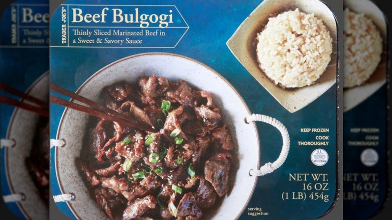 a box of Trader Joe's Beef Bulgogi.