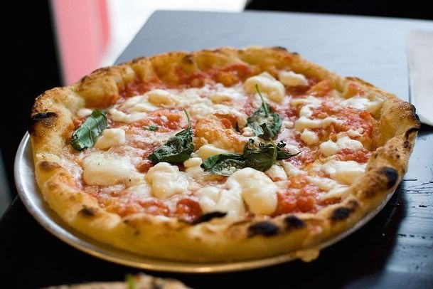 #50 Forcella, Brooklyn, N.Y. (Montanara: Tomato Sauce, Mozzarella, Parmesan, and Basil)