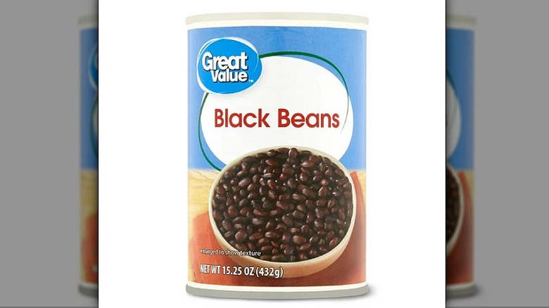 Great Value canned black beans