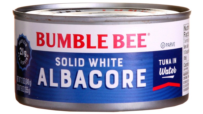 can of Bumble Bee solid white albacore tuna