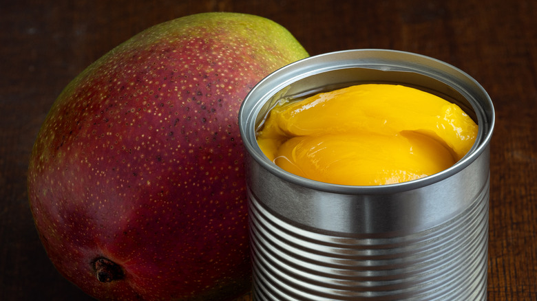 Fresh and canned mango