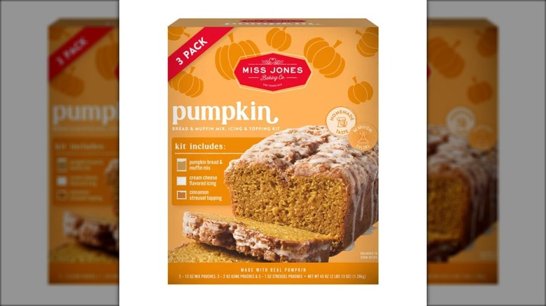 miss jones pumpkin bread mix box