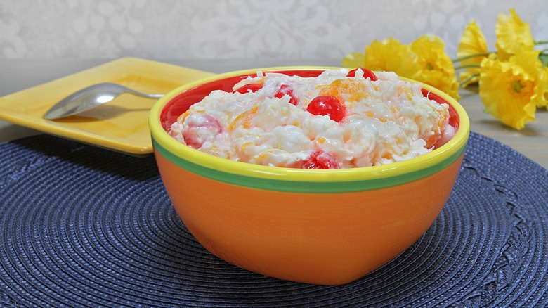 bowl of ambrosia salad