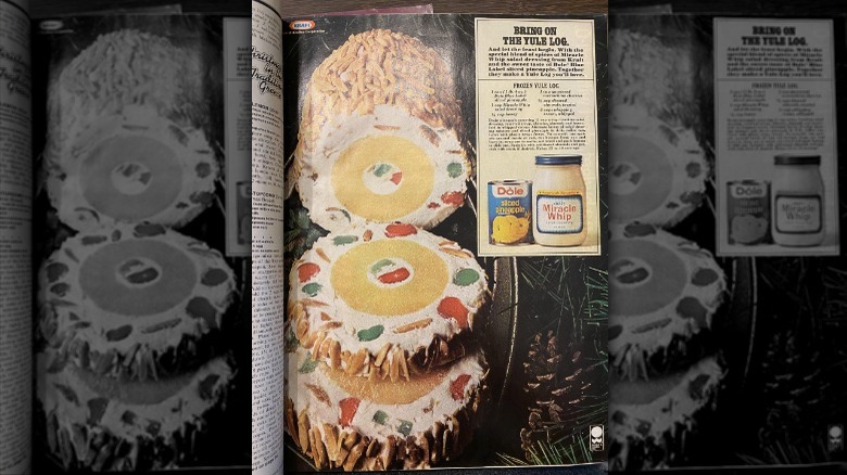 vintage frozen yule log recipe
