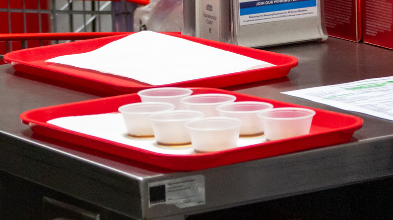 Costco sample station tray