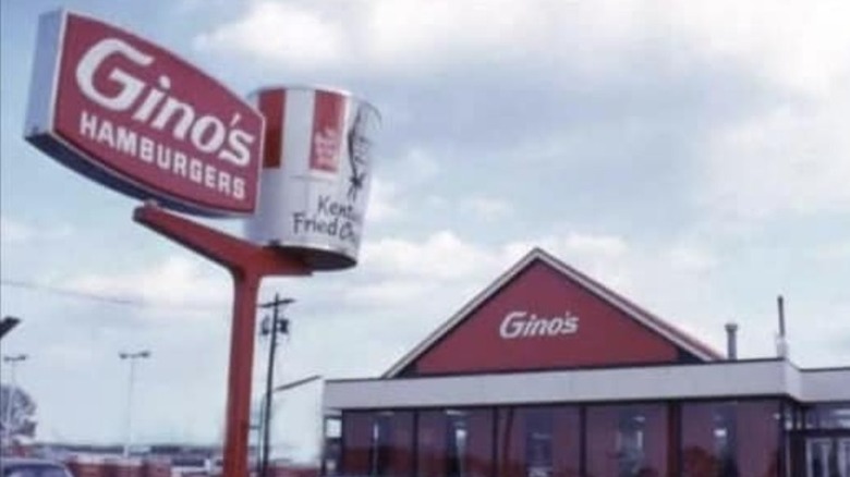 Old image of a Gino's Hamburgers outlet