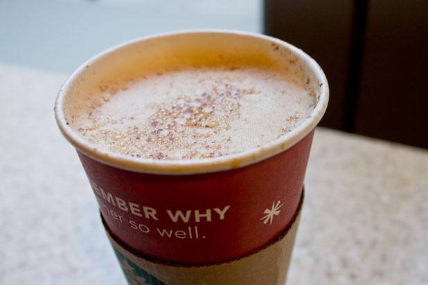 Starbucks Eggnog Latte