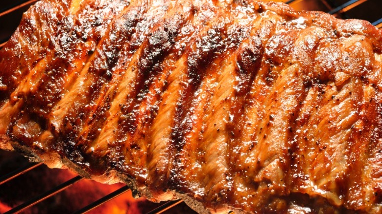 Close up of ribs