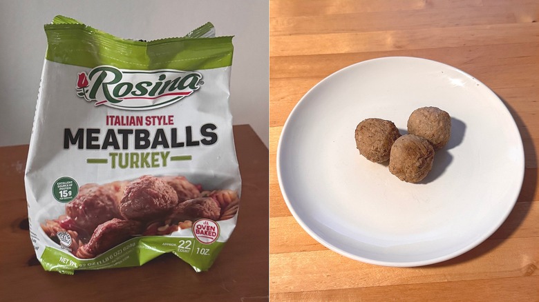 Rosina turkey meatballs & bag