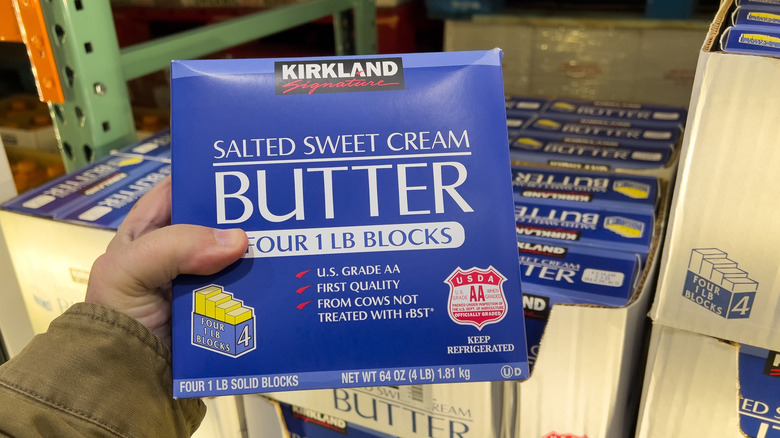 Package of Kirkland Signature Sweet Cream Butter
