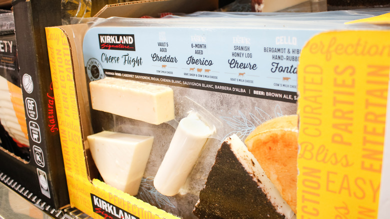 Package of Kirkland Signature Cheese Flight