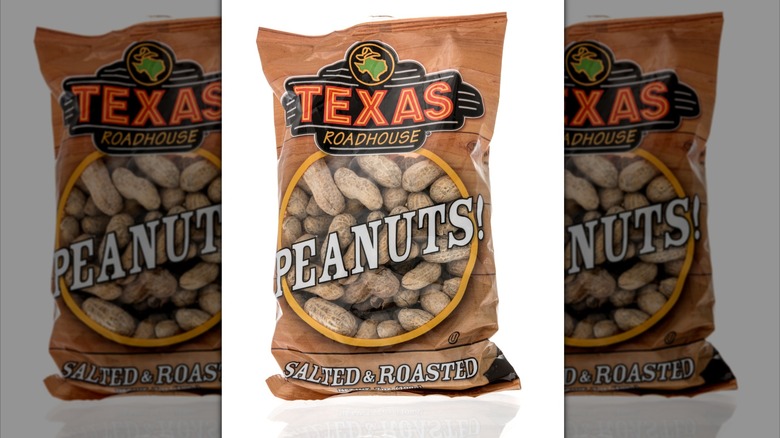 Texas Roadhouse bag of peanuts