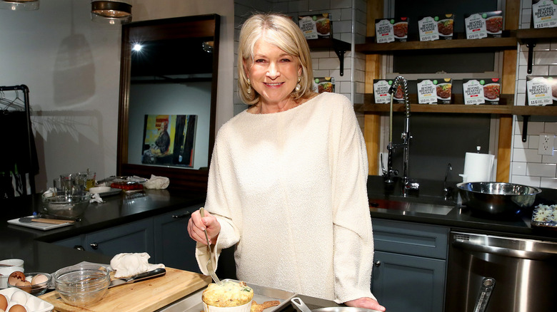Martha Stewart in the kitchen