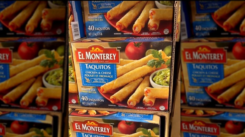 El Monterey chicken taquitos boxes