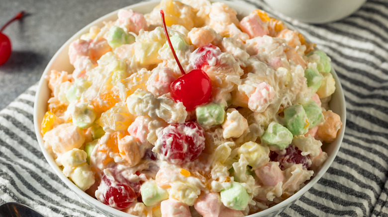 Bowl of Ambrosia Salad