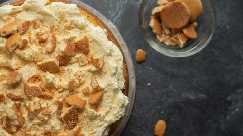 Banana Pudding Topped With Nilla Wafers