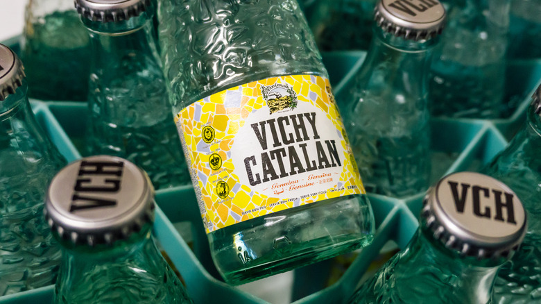 bottles of Vichy Catalan water