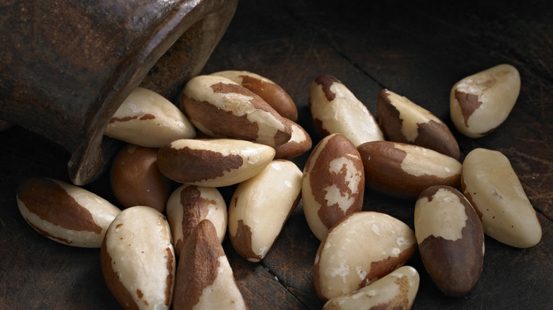 jar dumping out Brazil nuts