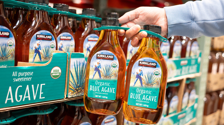 Selection of Kirkland Signature organic blue agave