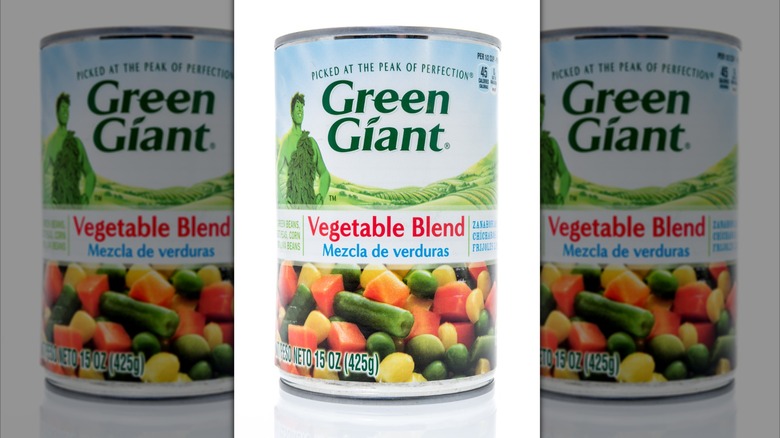 Can of Green Giant Vegetable Blend