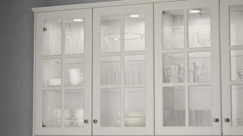 Lights in a cabinet