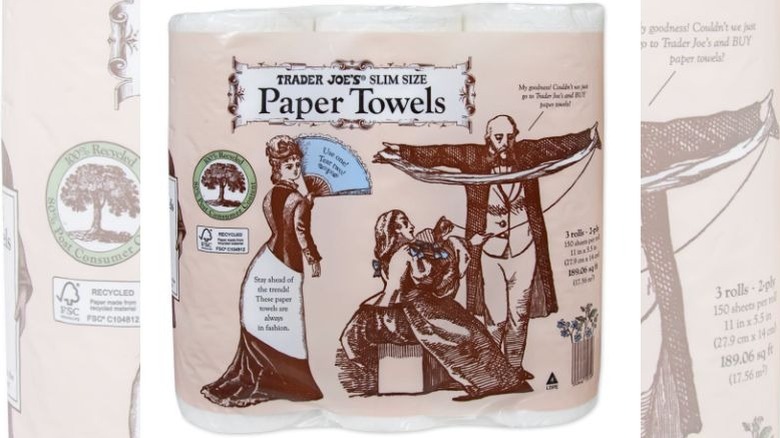 A package of Trader Joe's Slim Size Paper Towels
