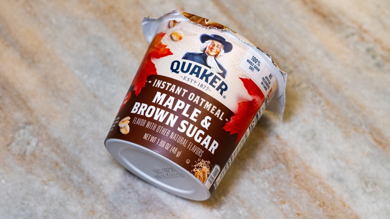 Pack of Maple and Brown sugar instant oatmeal