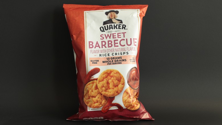 Quaker Rice Crisps Sweet Barbecue package