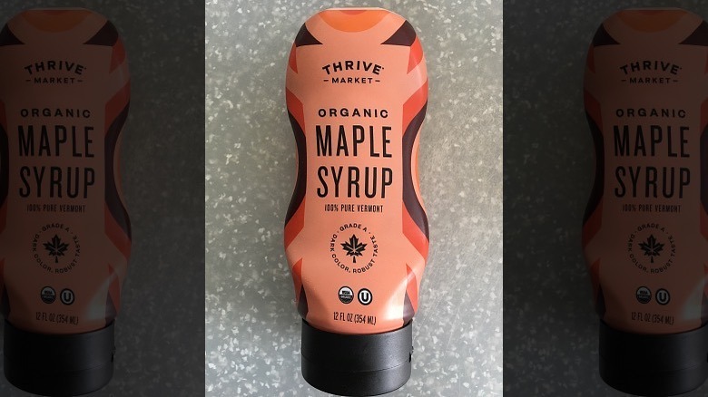 Thrive Market maple syrup bottle