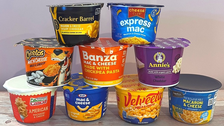 Cups of mac and cheese