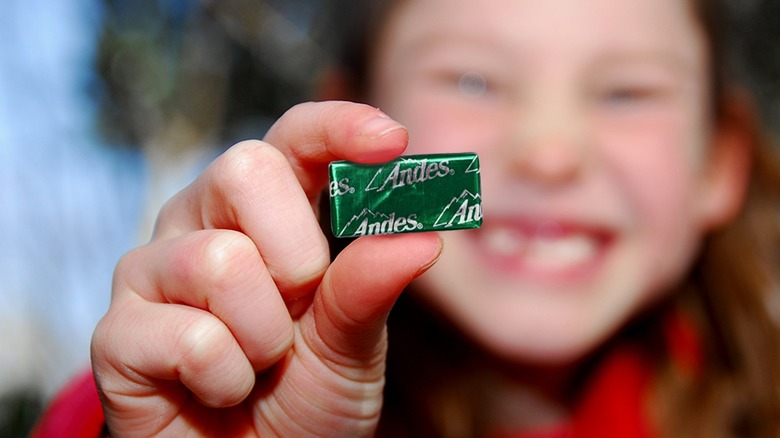 Andes Mint in hand