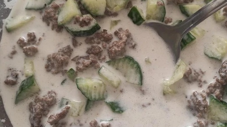 Really gross food in bowl