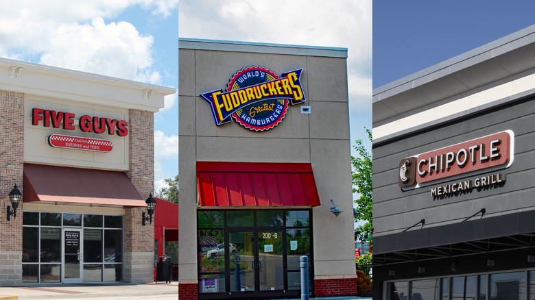 Five Guys and Chipotle, two competitors of Fuddruckers that emerged on the scene in the early 2000s.