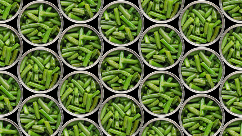 cans of green beans