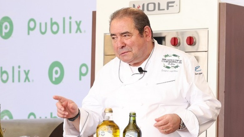 Emeril Lagasse prepares food