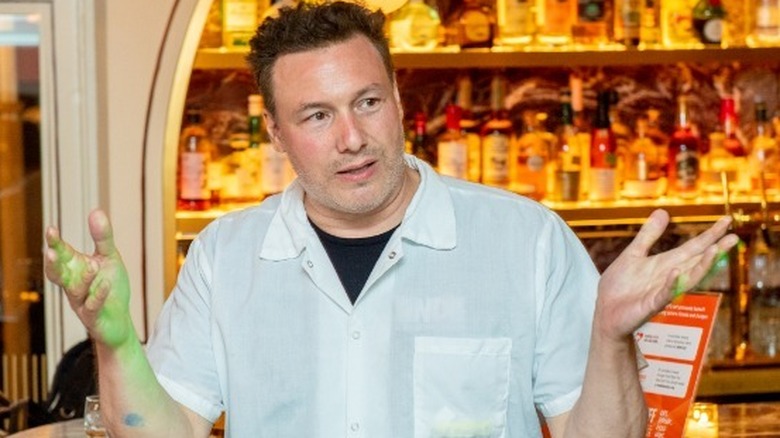 Chef Rocco Dispirito gives speech