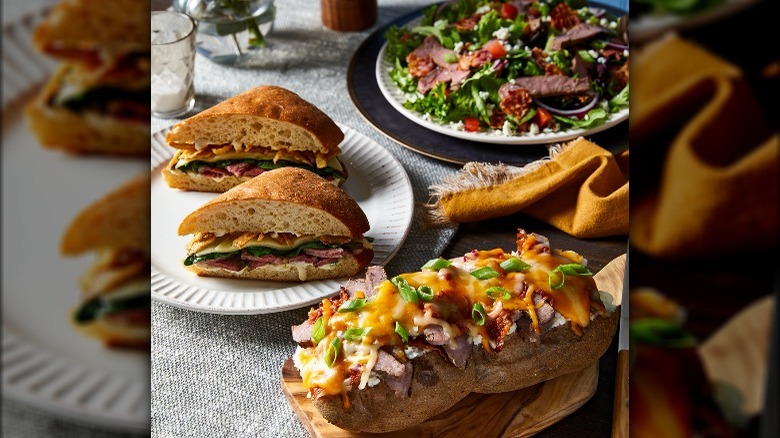 McAlister's deli sandwiches, salad, and baked potato