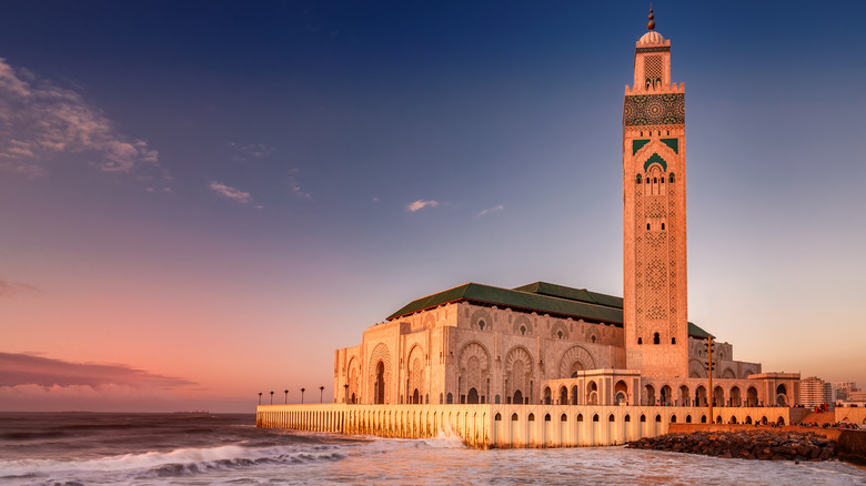 Mosque at sunset