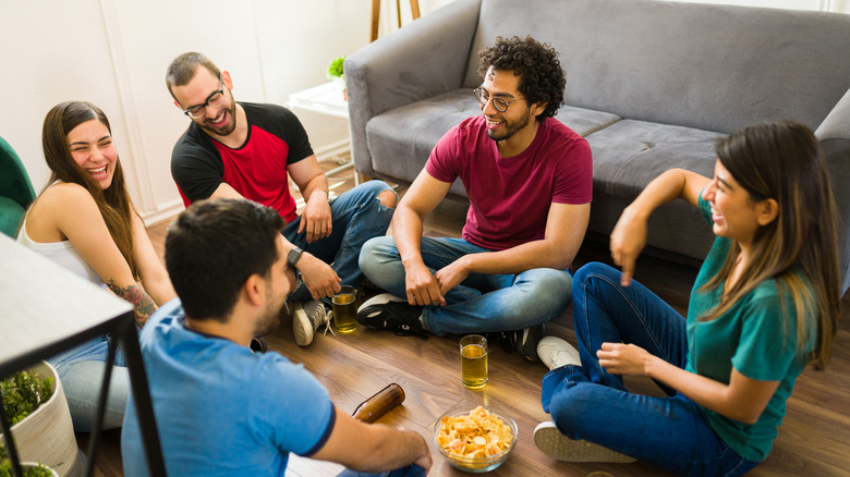 drinking game with five friends