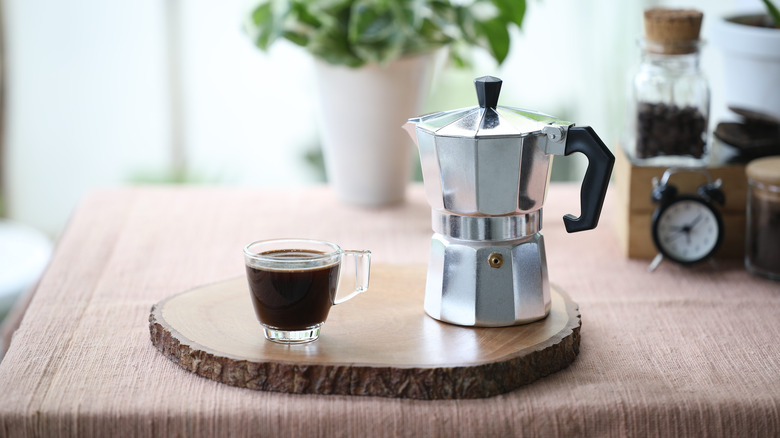 Moka pot and espresso