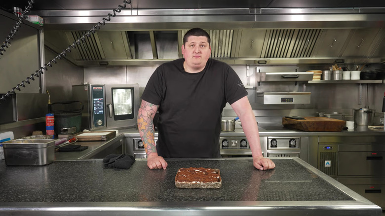 Gareth Ward and his tiramisu