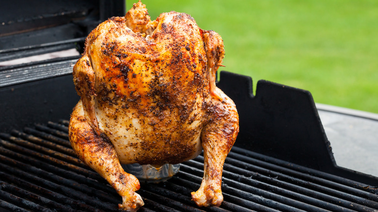Beer can chicken