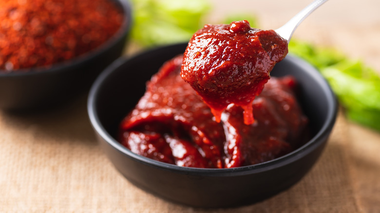 A spoonful of gochujang