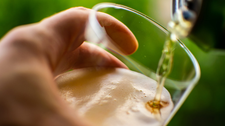 pouring beer