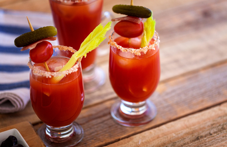 Alaska: Smoked salmon vodka bloody Mary