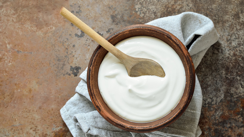 Bowl of yogurt